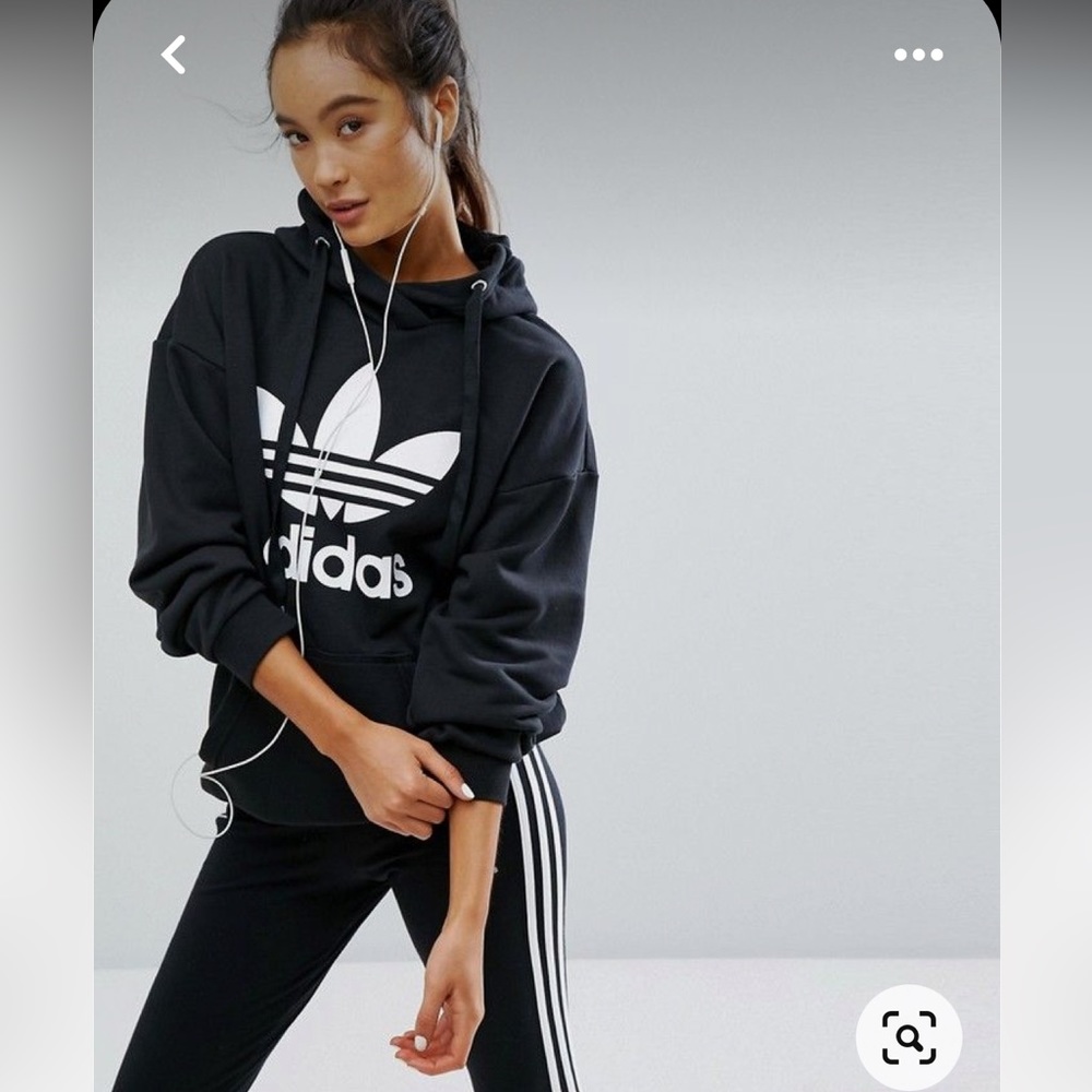 NWT ADIDAS Originals Trefoil Hoodie Sweatshirt Size Small - Picture 3 of 14